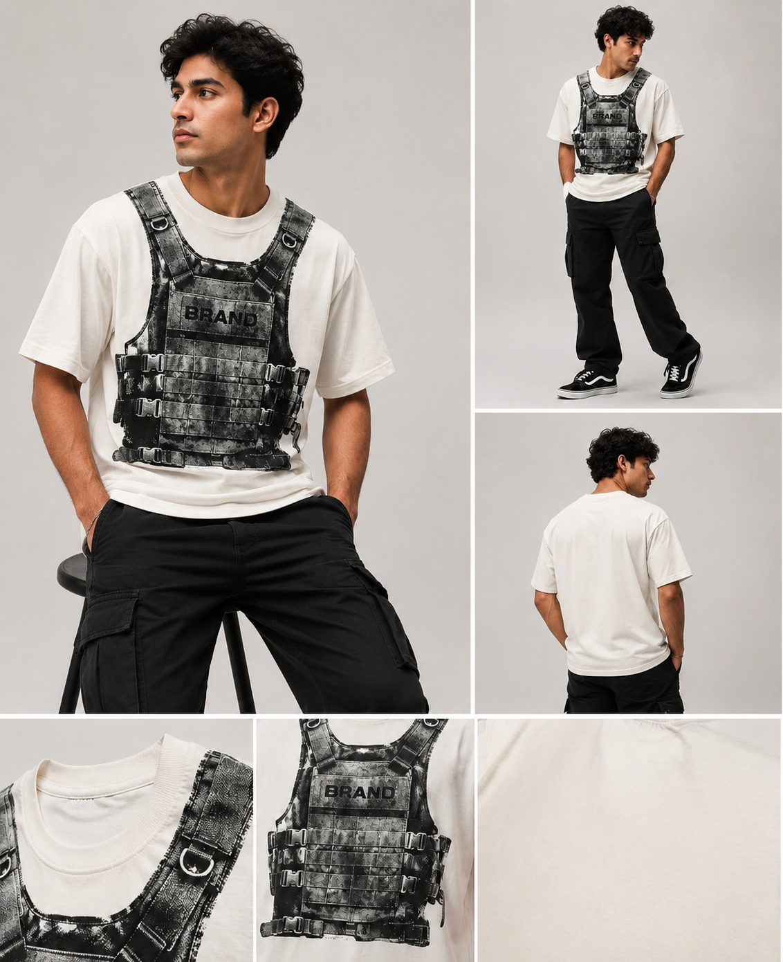 Drop shoulder tee level 3 armour design
