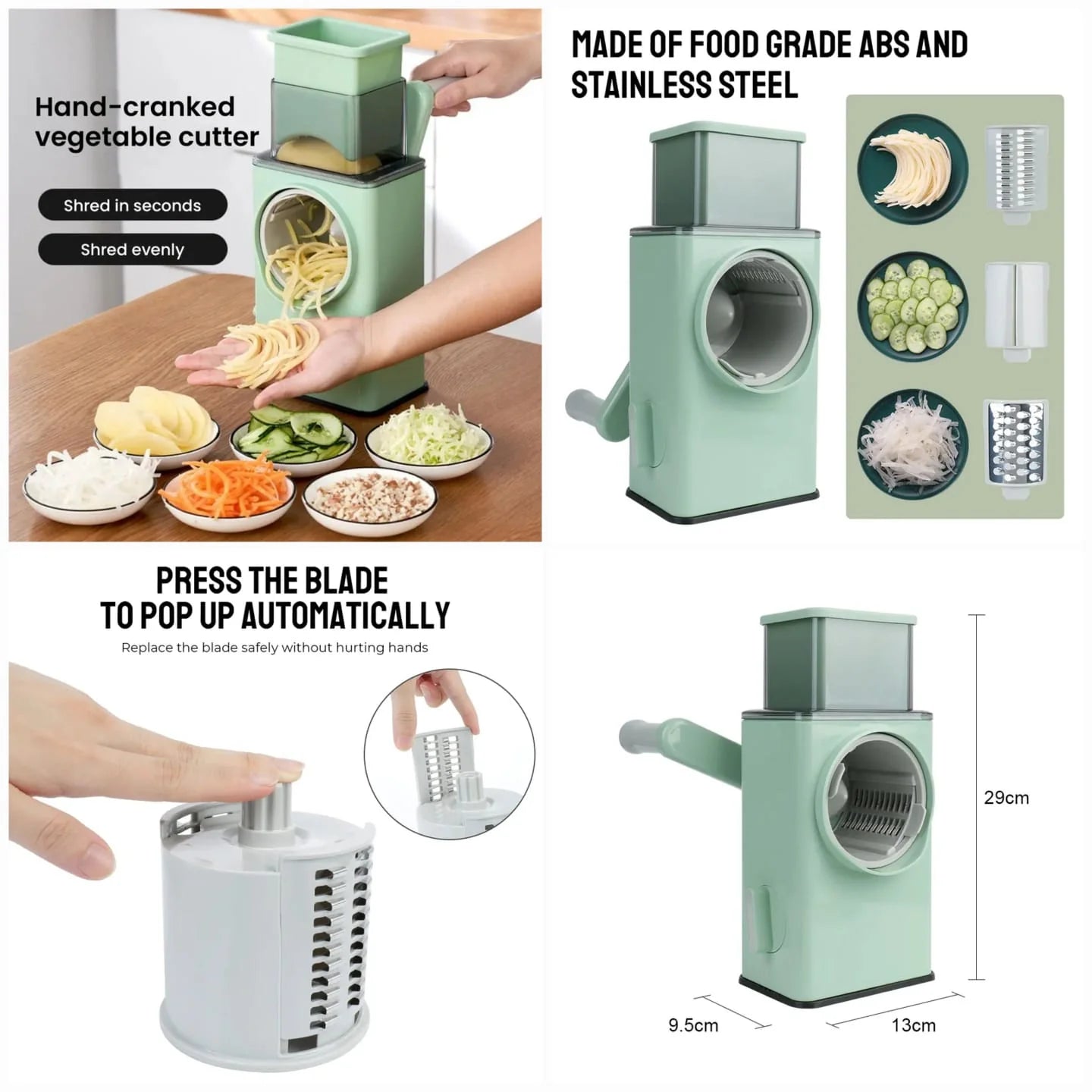 Vegetable Cutter – Multi-Purpose Hand Rotary Cutter
