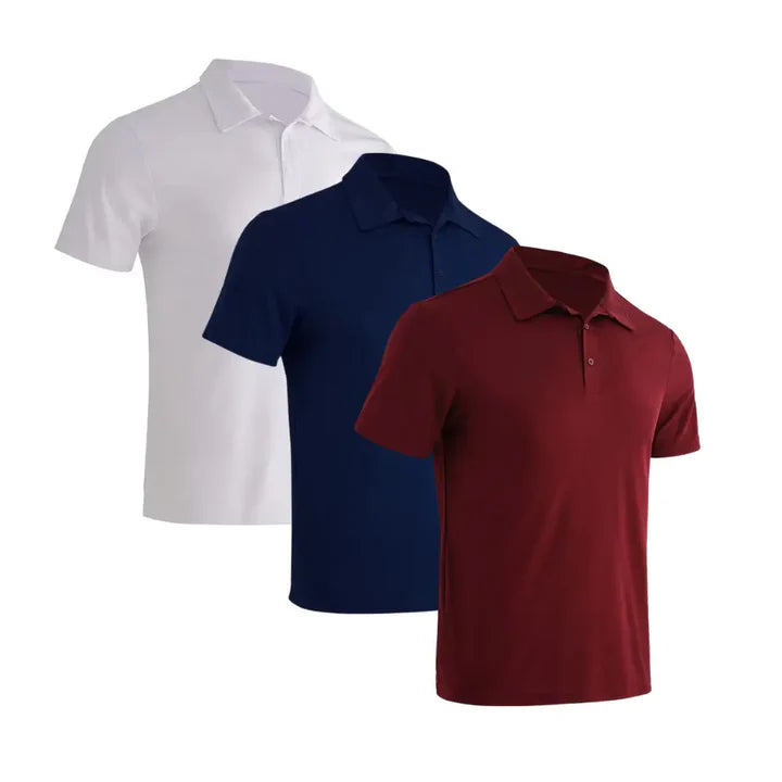 "Pack of 3 Premium Quality Polo T-Shirts for Men"