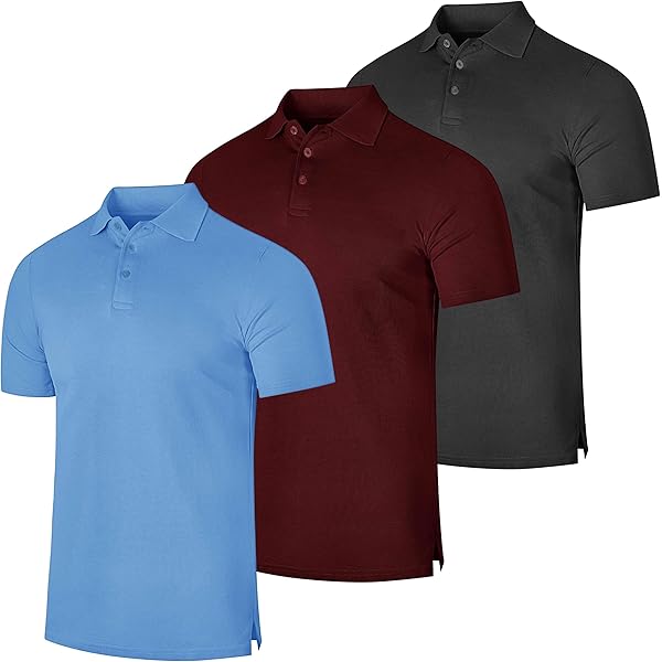 "Pack of 3 Premium Quality Polo T-Shirts for Men"