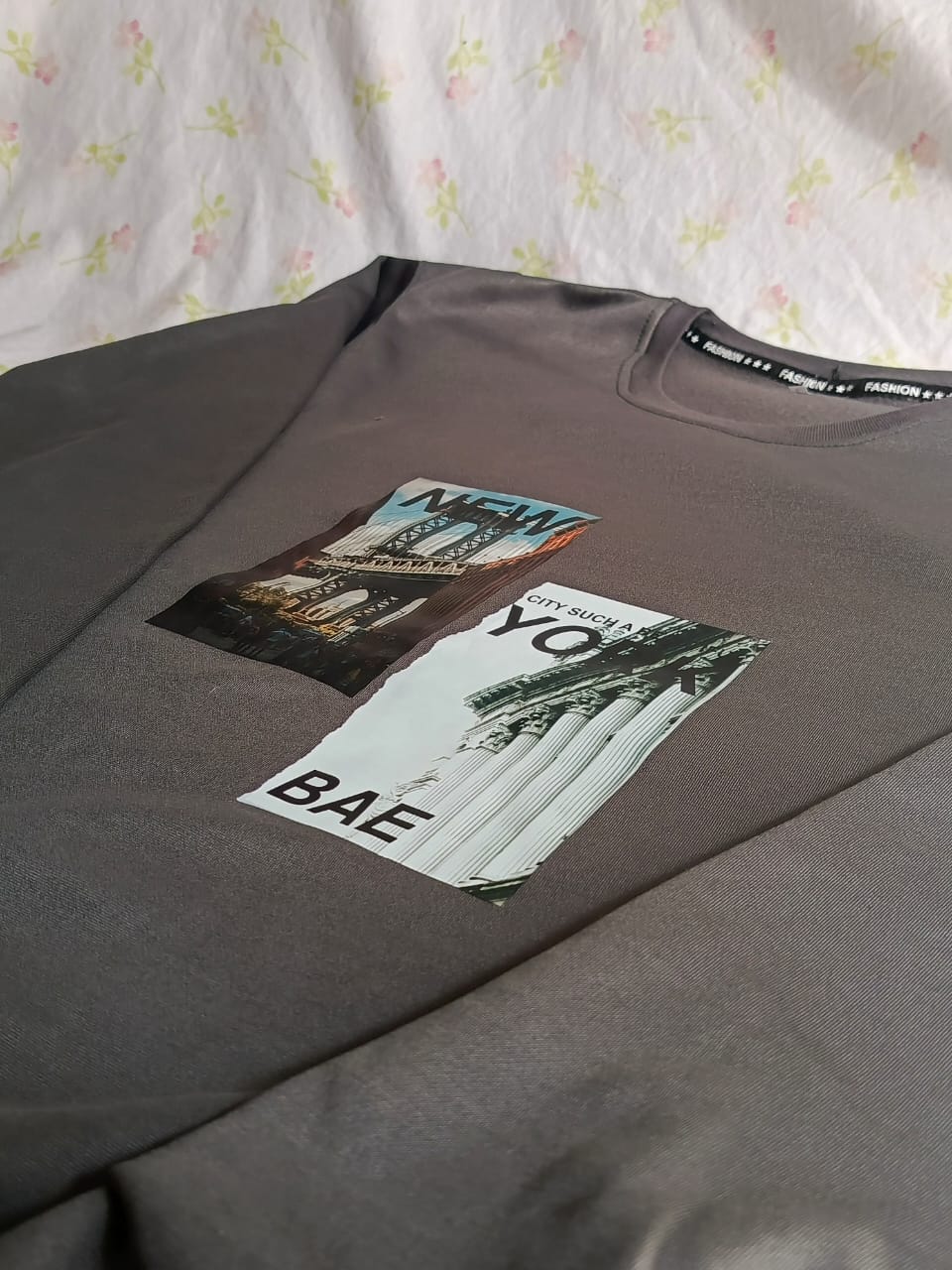 “New York DTF Printed Polyester Fleece Sweatshirt for Men – Ultra Soft,