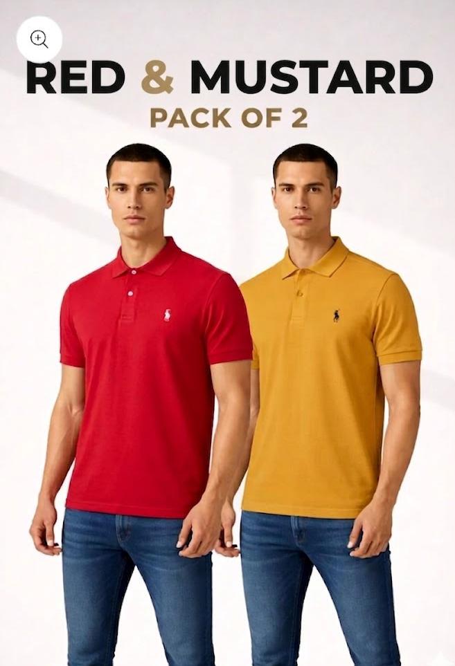 Pack of 2 Classic POLO T-Shirt