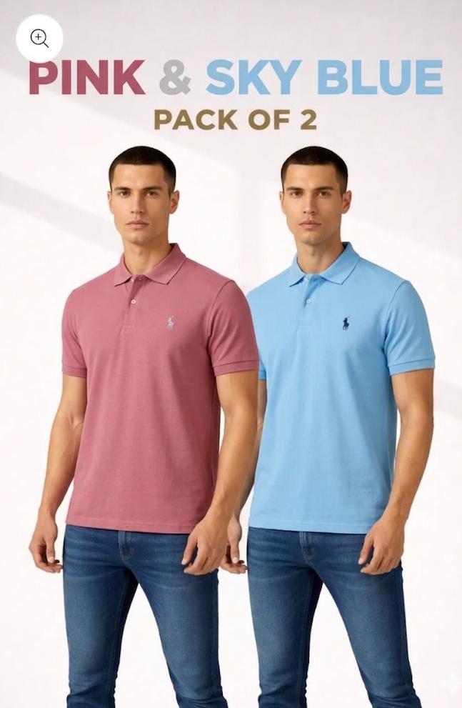 Pack of 2 Classic POLO T-Shirt