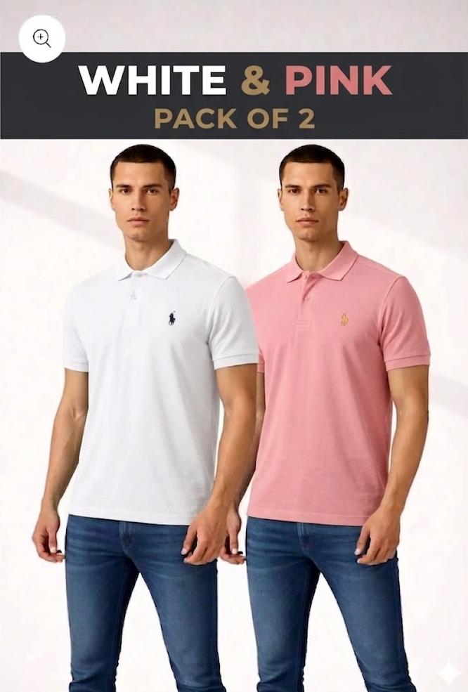 Pack of 2 Classic POLO T-Shirt