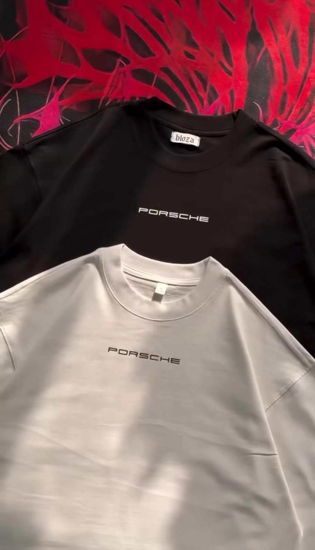Heavy GSM Drop Shoulder Tee Porsche 911 Drive the vibe