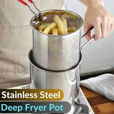Stainless Steel Deep Frying Pot for Perfect Crispy Frying