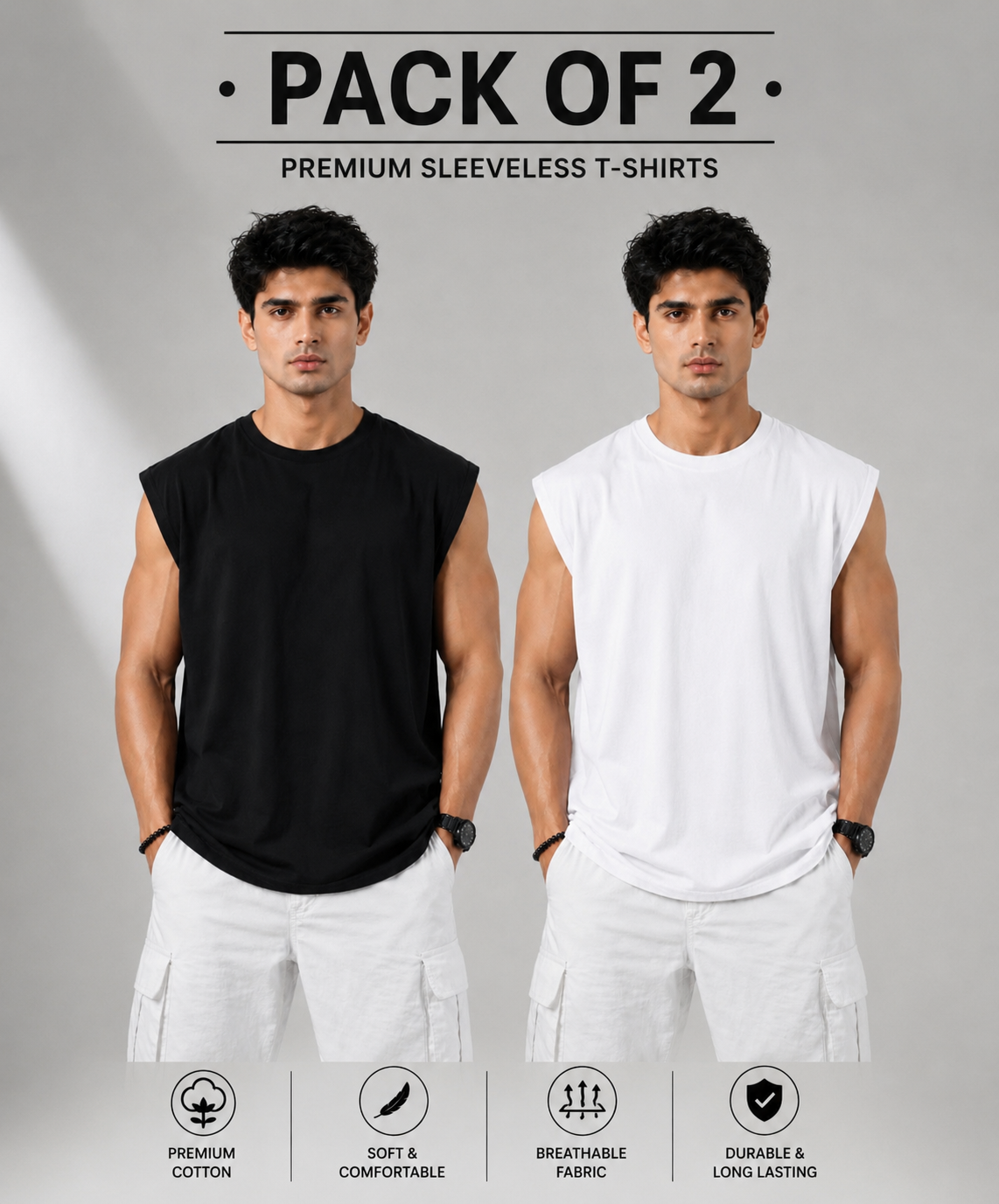 Men’s Premium  Sleeveless Tank Top